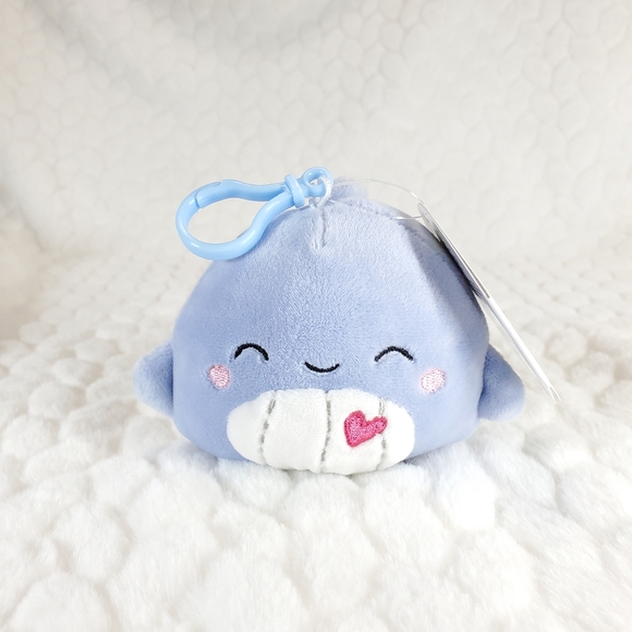 Samir Squishmallow Whale Clip Valentines Day Squad BNWT - Picture 1 of 7